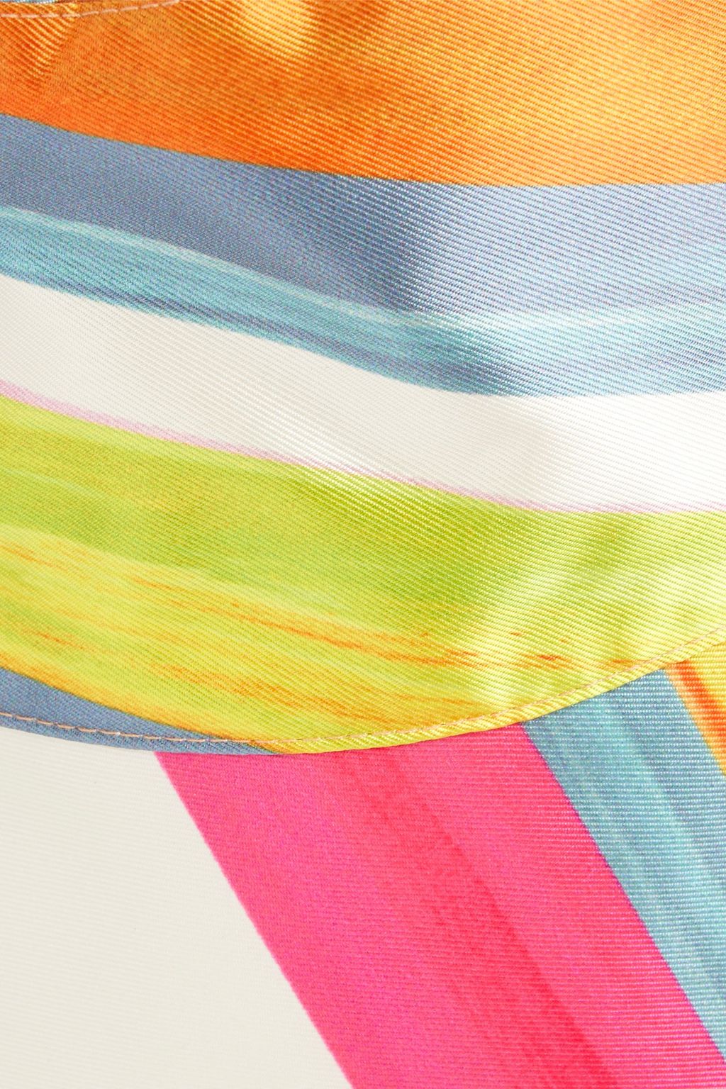 EUGENIA KIM Charlie striped linen-blend satin-twill bucket hat