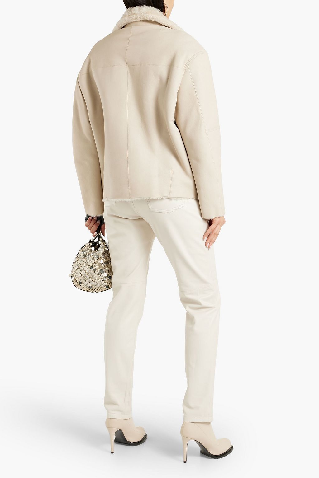 IRO Itada shearling biker jacket