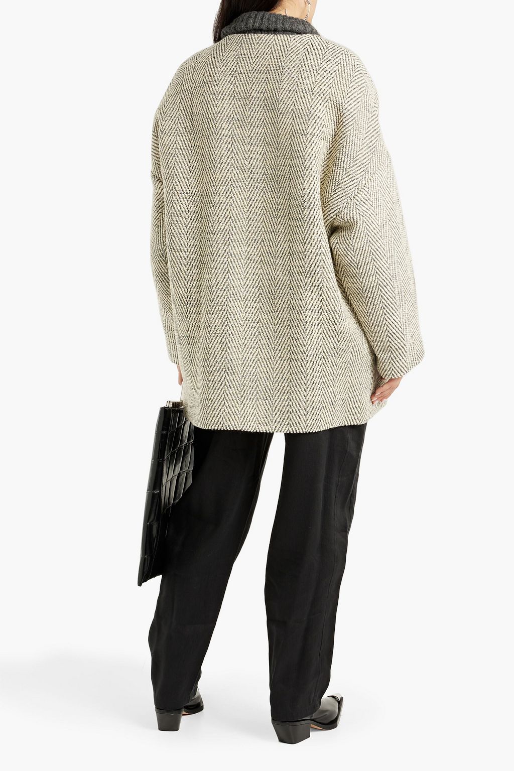 IRO Posner metallic wool-blend bouclé coat