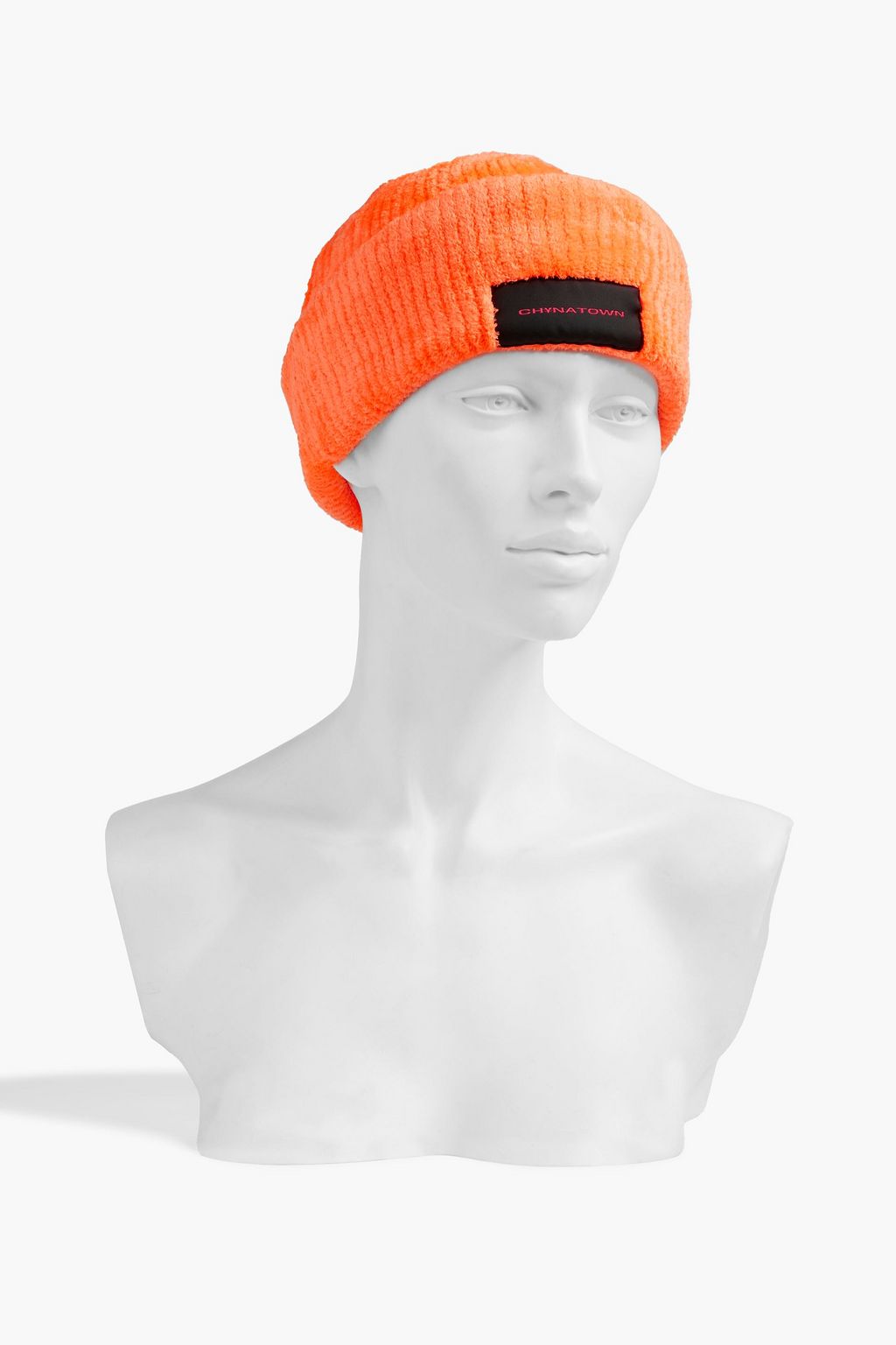 ALEXANDER WANG Appliquéd ribbed chenille beanie