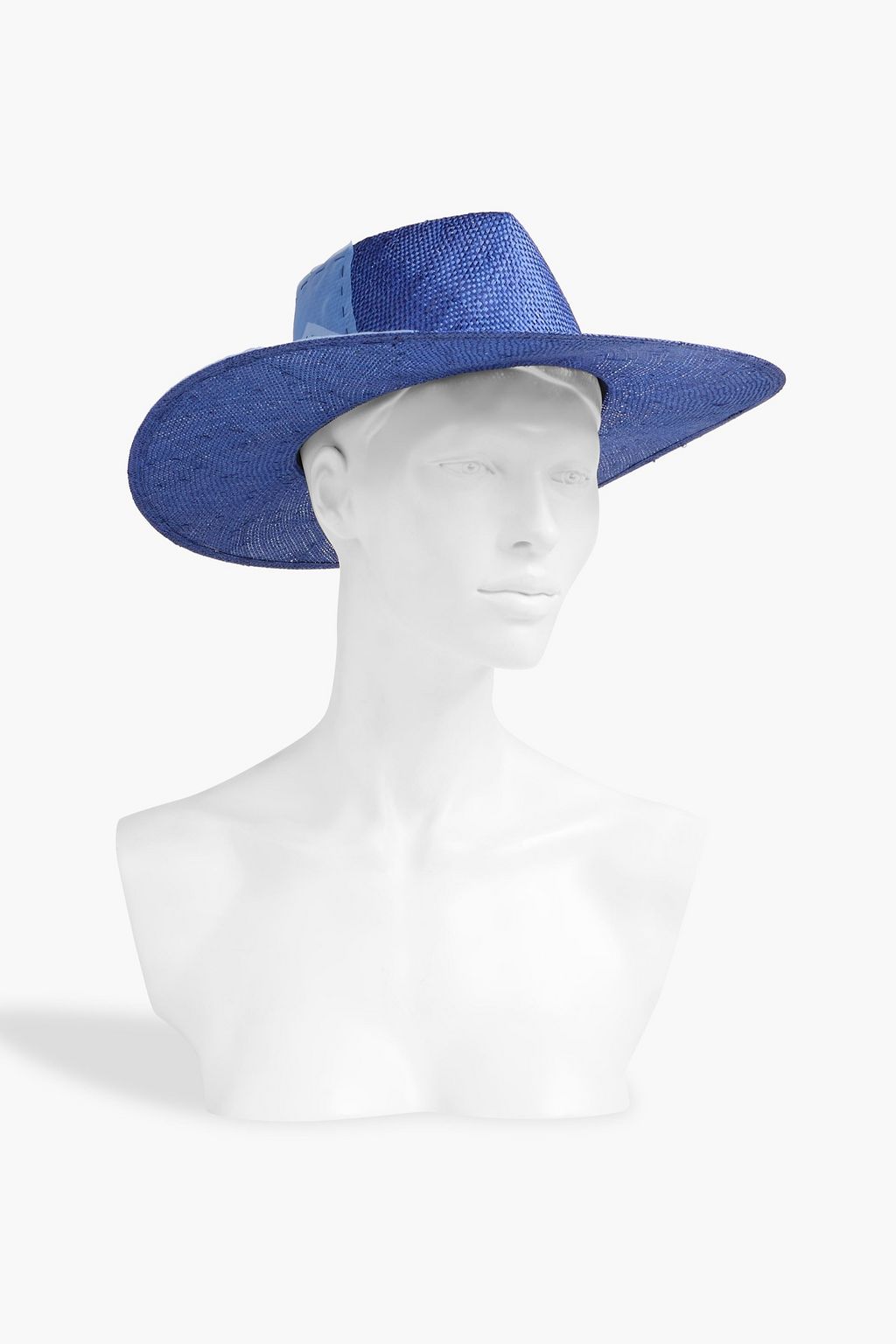 EUGENIA KIM Harlowe organza-trimmed sisal fedora | THE OUTNET