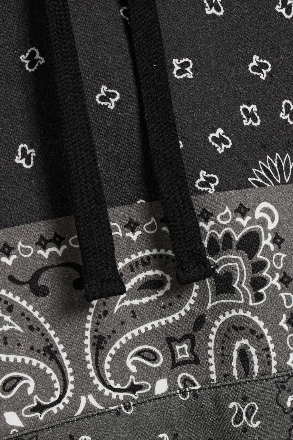 IRO Balanda paisley-print cotton-fleece hoodie