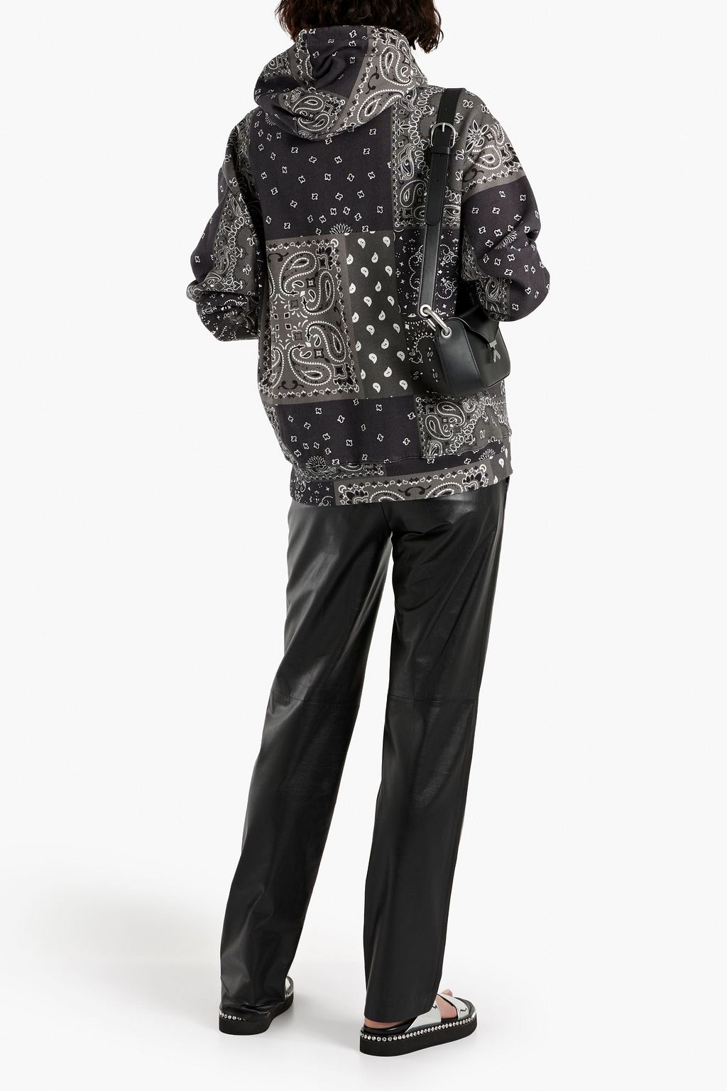 IRO Balanda paisley-print cotton-fleece hoodie