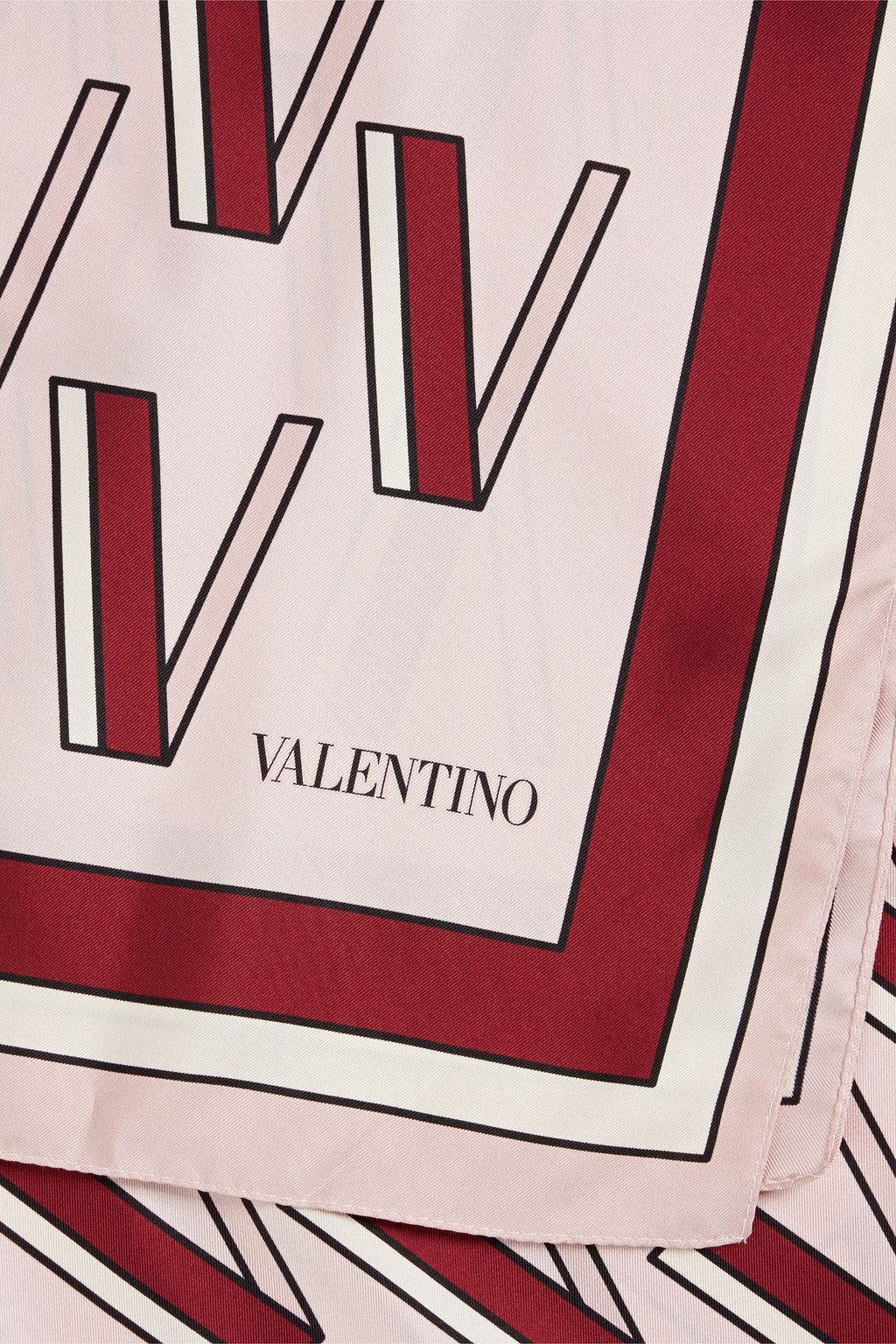 VALENTINO GARAVANI Printed silk-twill scarf