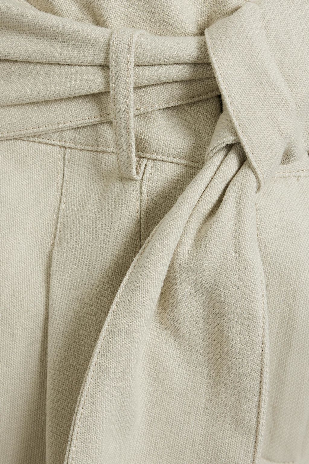 IRO Maynard belted cotton shorts