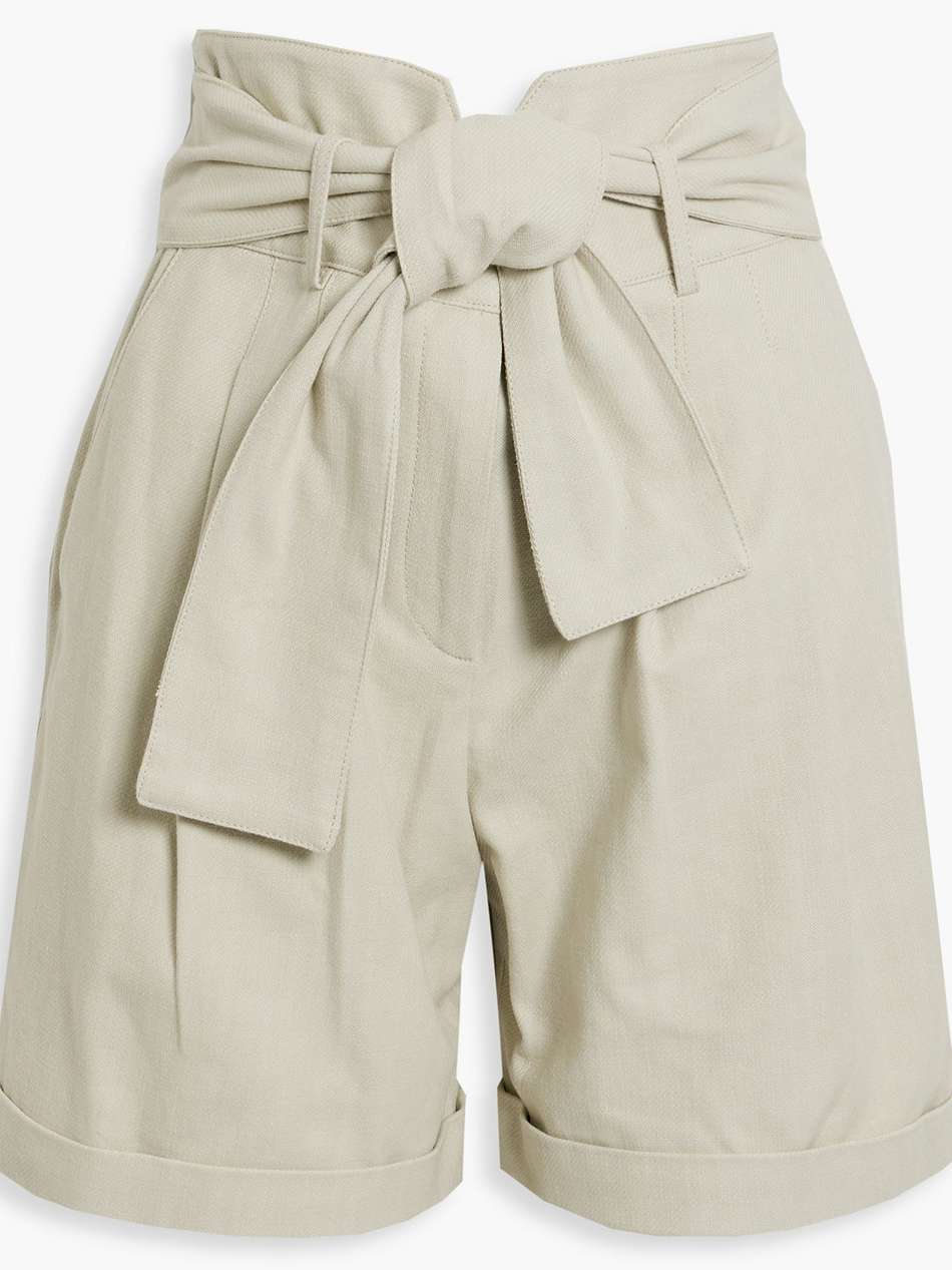 maynard belted cotton shorts