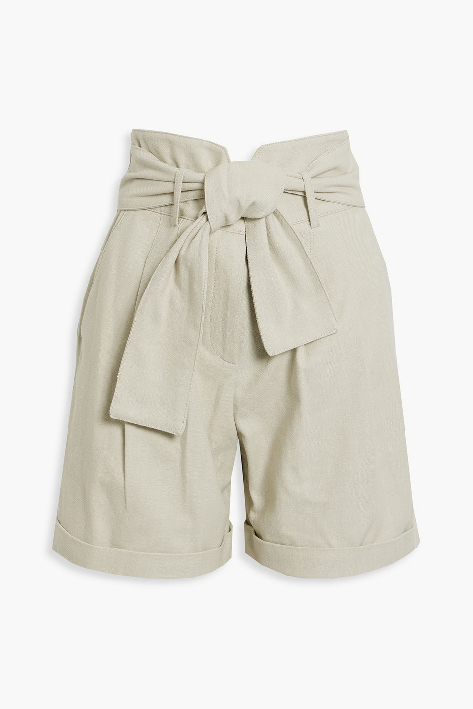 Maynard belted cotton shorts