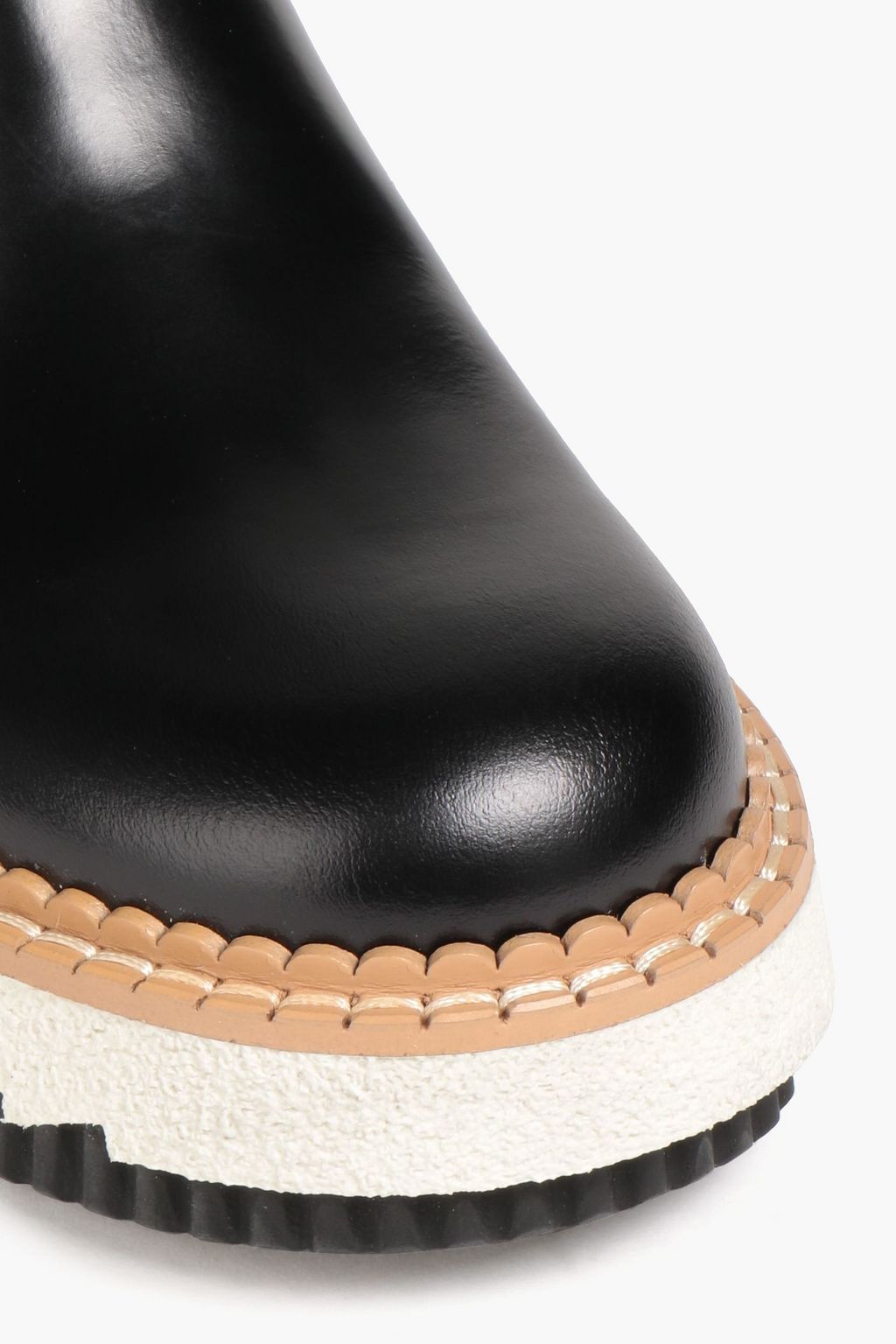 CHLOÉ Leather platform Chelsea boots