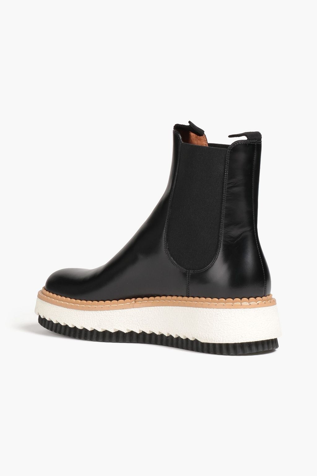 CHLOÉ Leather platform Chelsea boots