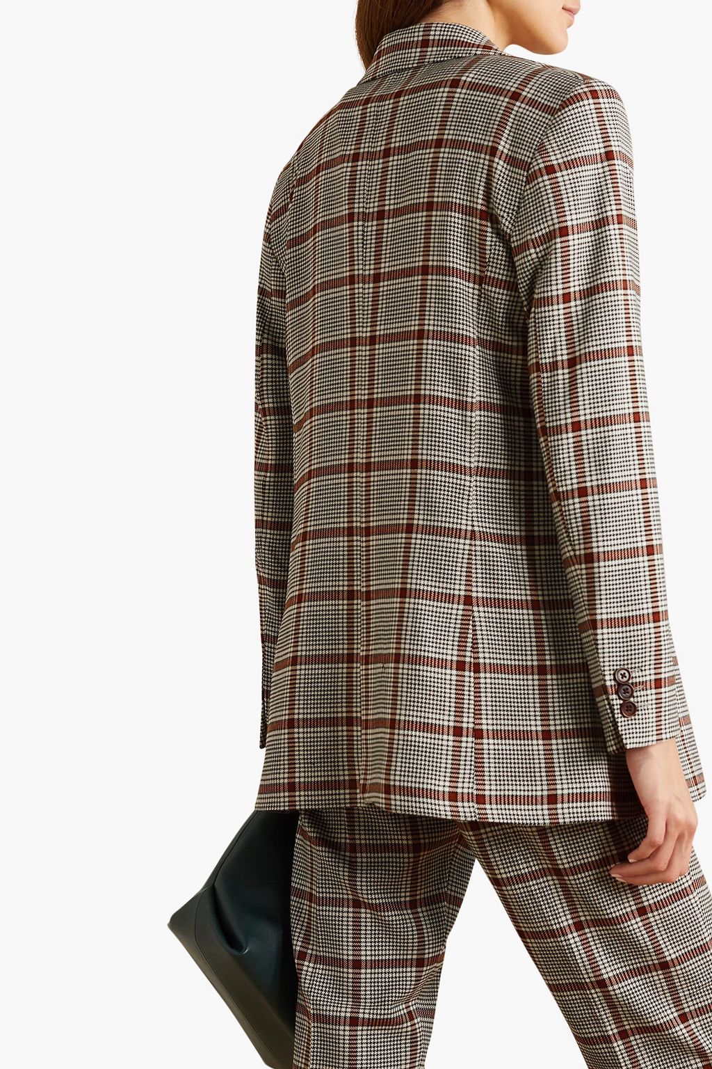 MUNTHE ツイル ダブルブレストブレザー ハウンドトゥース