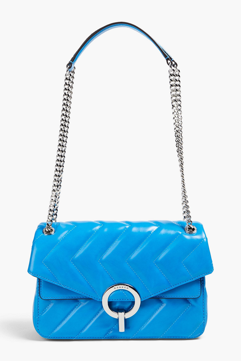 Sandro Quilted Leather Shoulder Bag