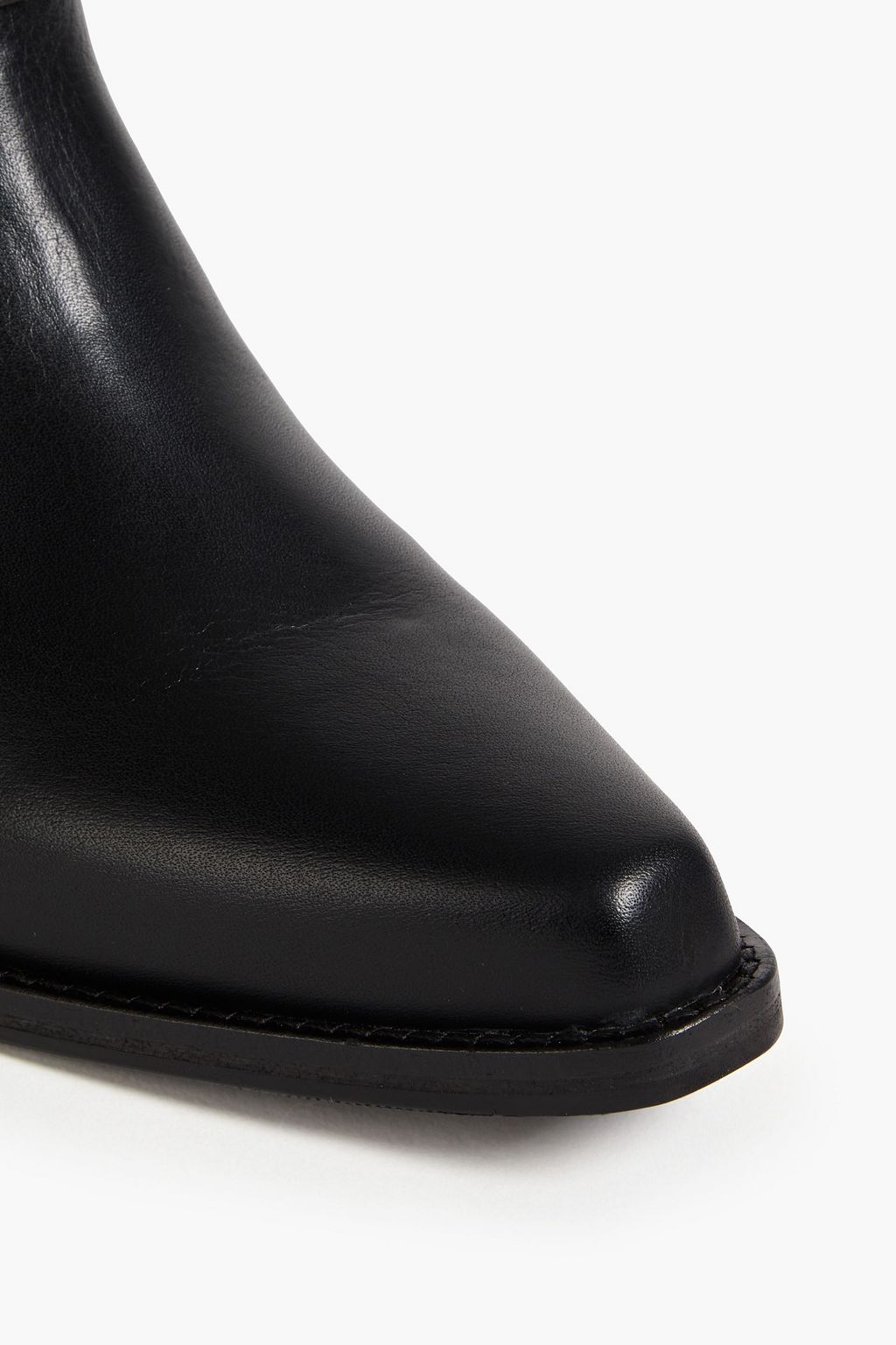 BA&SH Buckled leather ankle boots