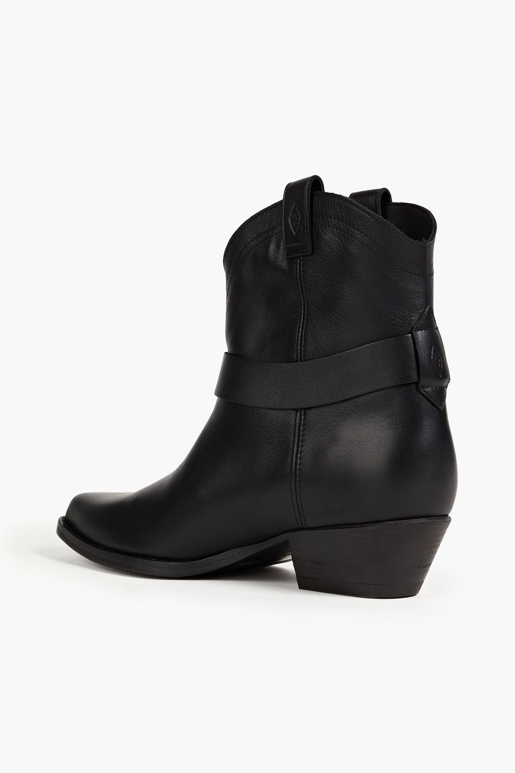 BA&SH Buckled leather ankle boots