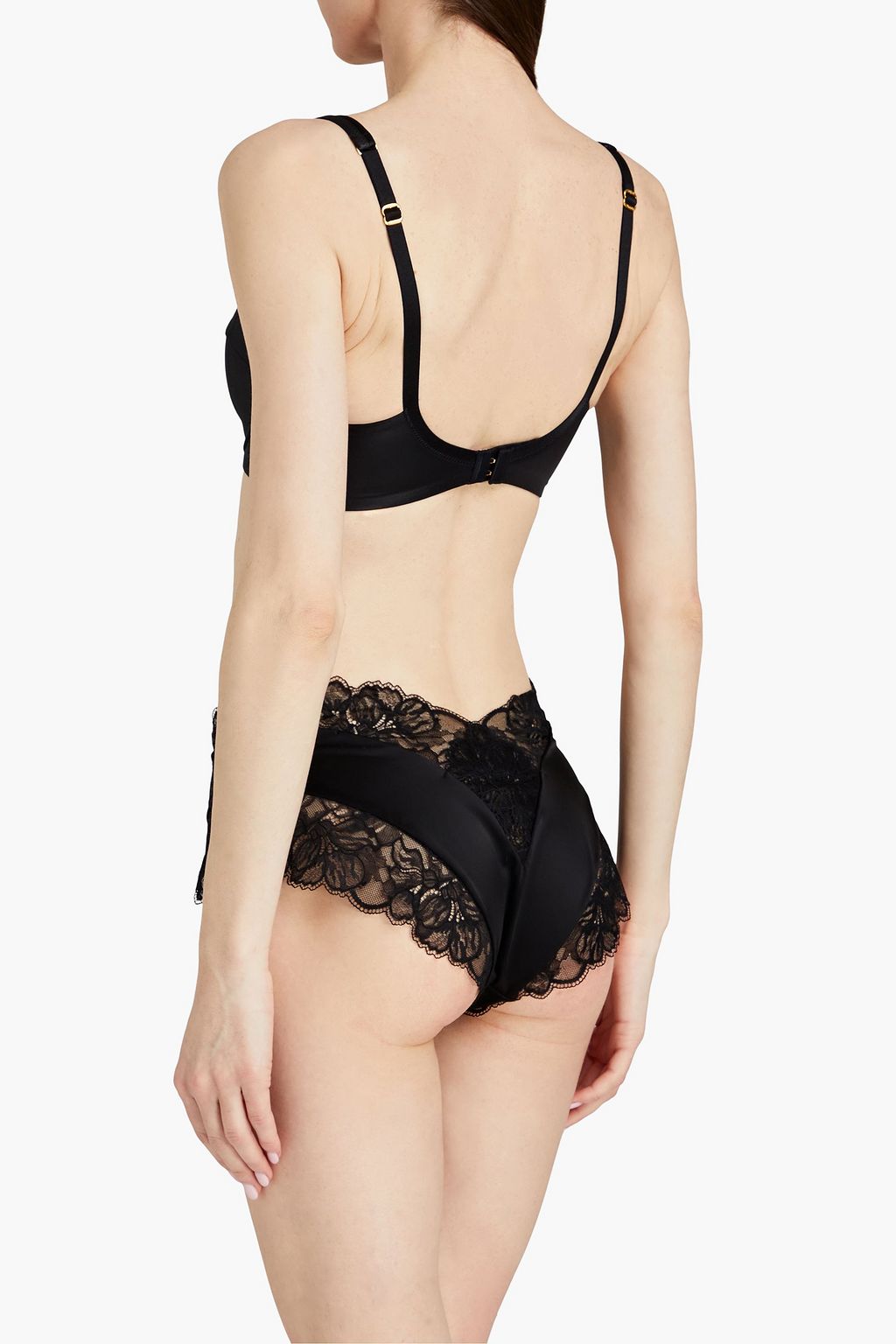 AGENT PROVOCATEUR Paige stretch-satin underwired bra