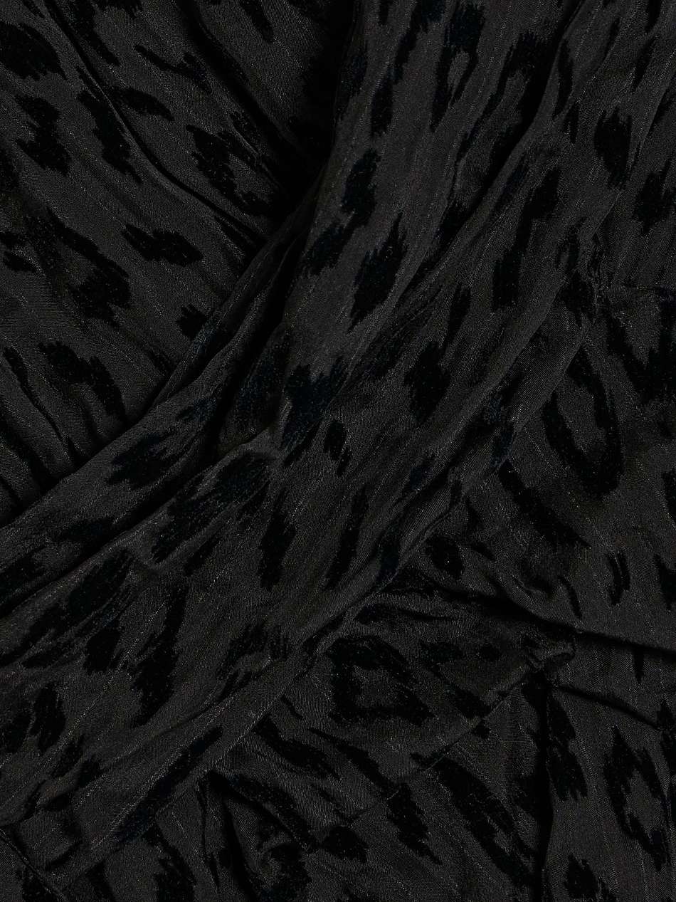 layana wrap-effect devoré silk-chiffon mini dress