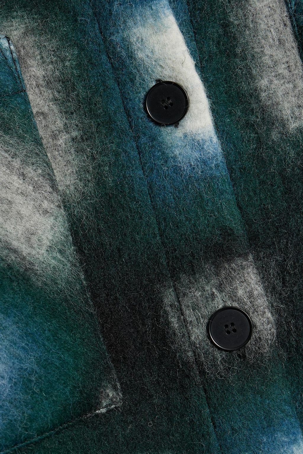 IRO Harwel karierter Oversized-Mantel aus Filz aus einer gebürsteten Wollmischung