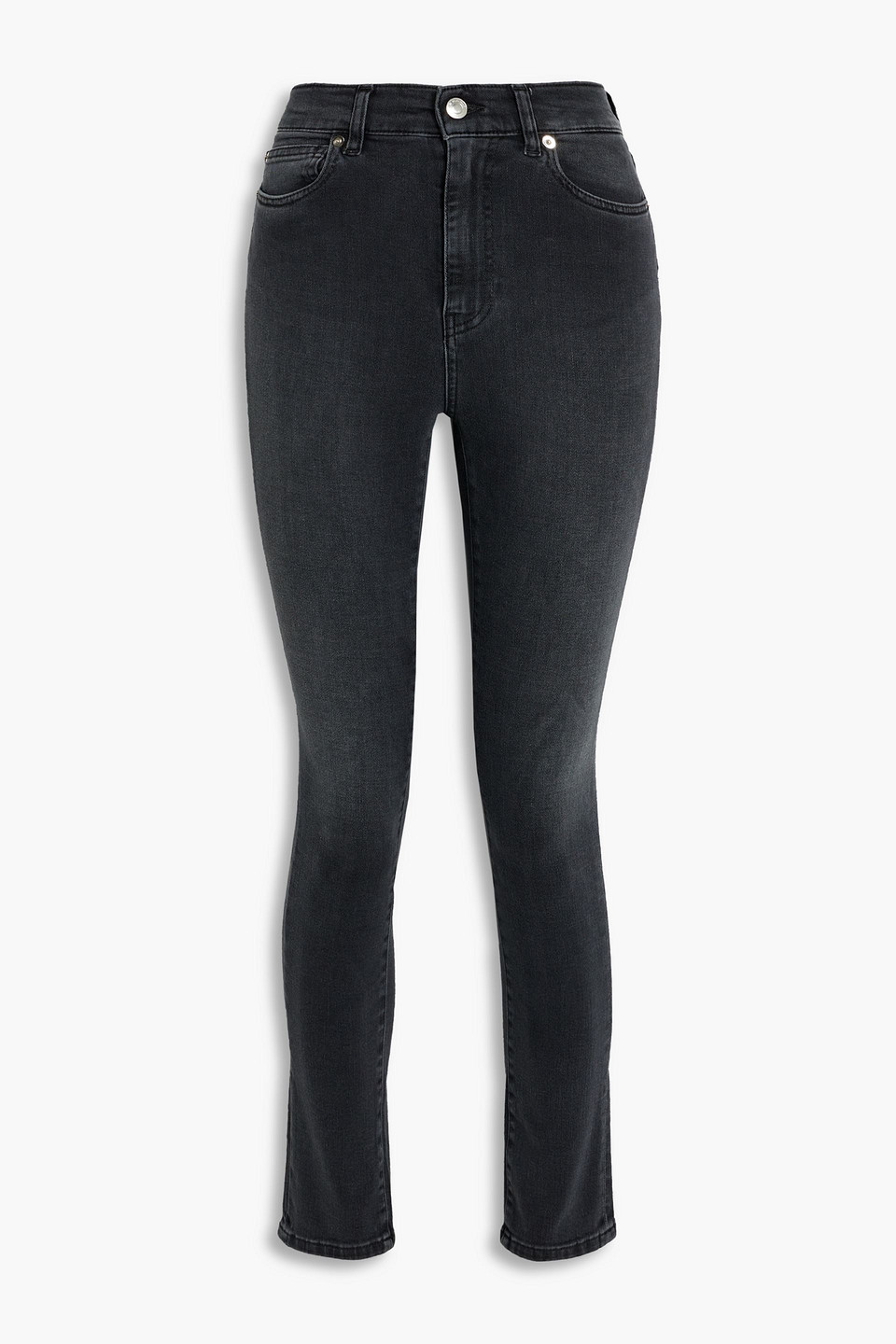 Iro Allone Mid-rise Skinny Jeans In Charcoal