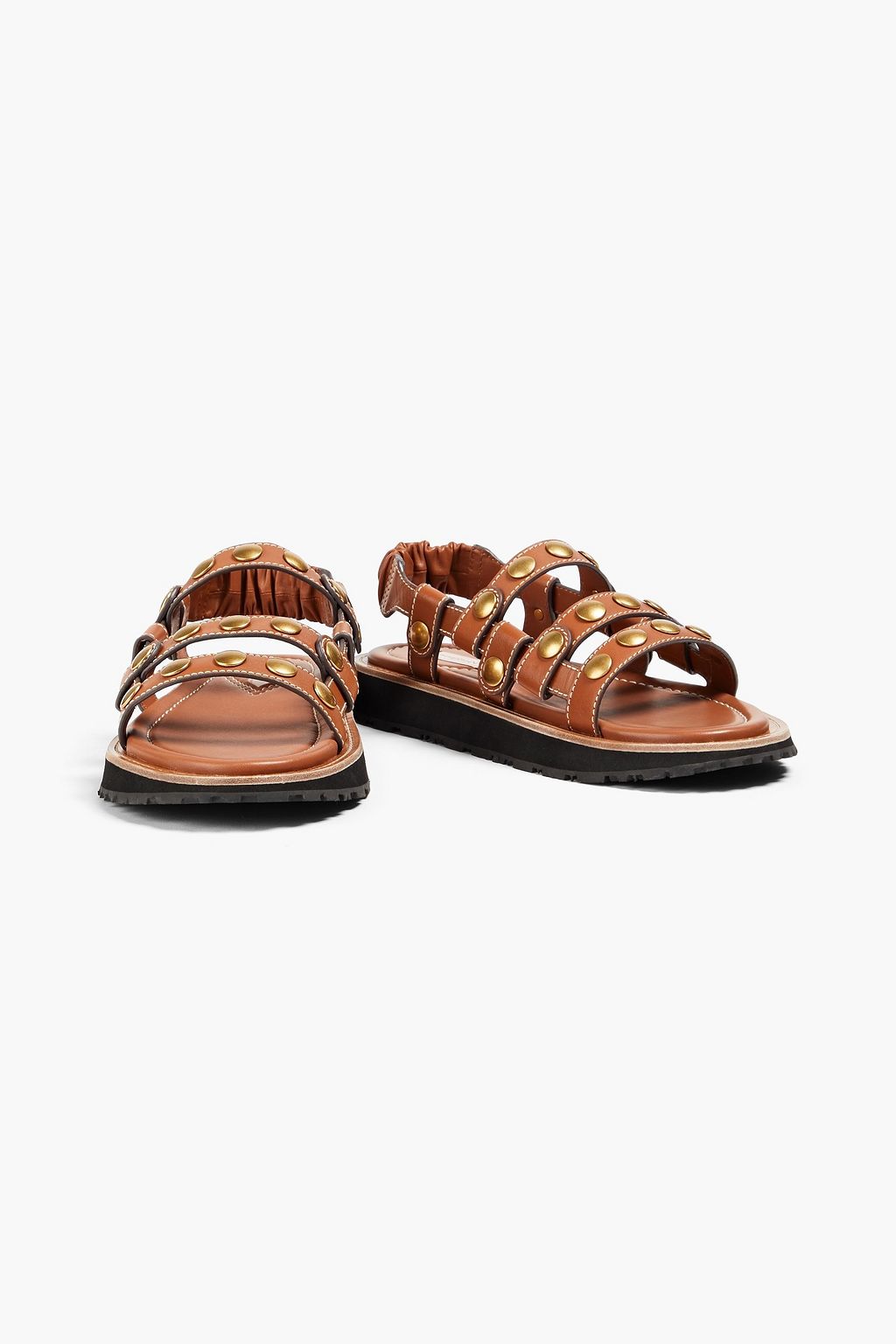 ZIMMERMANN Studded leather slingback sandals
