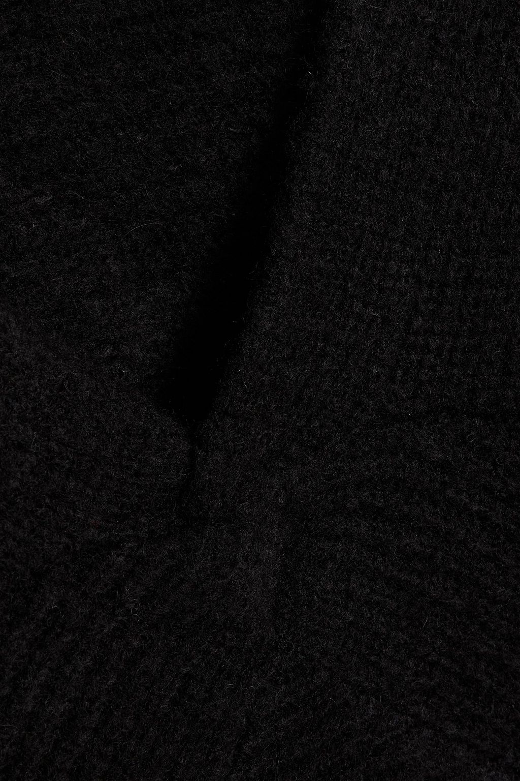 DEREK LAM 10 CROSBY Marnie twist-front brushed ribbed-knit sweater