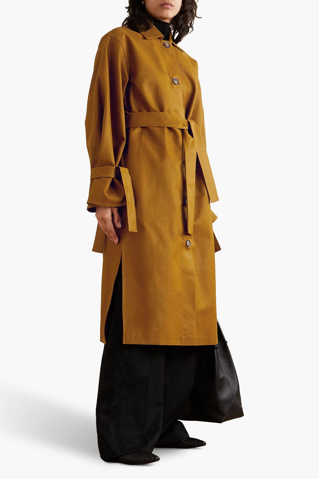 KING & TUCKFIELD Cotton and cuproblend gabardine trench coat THE