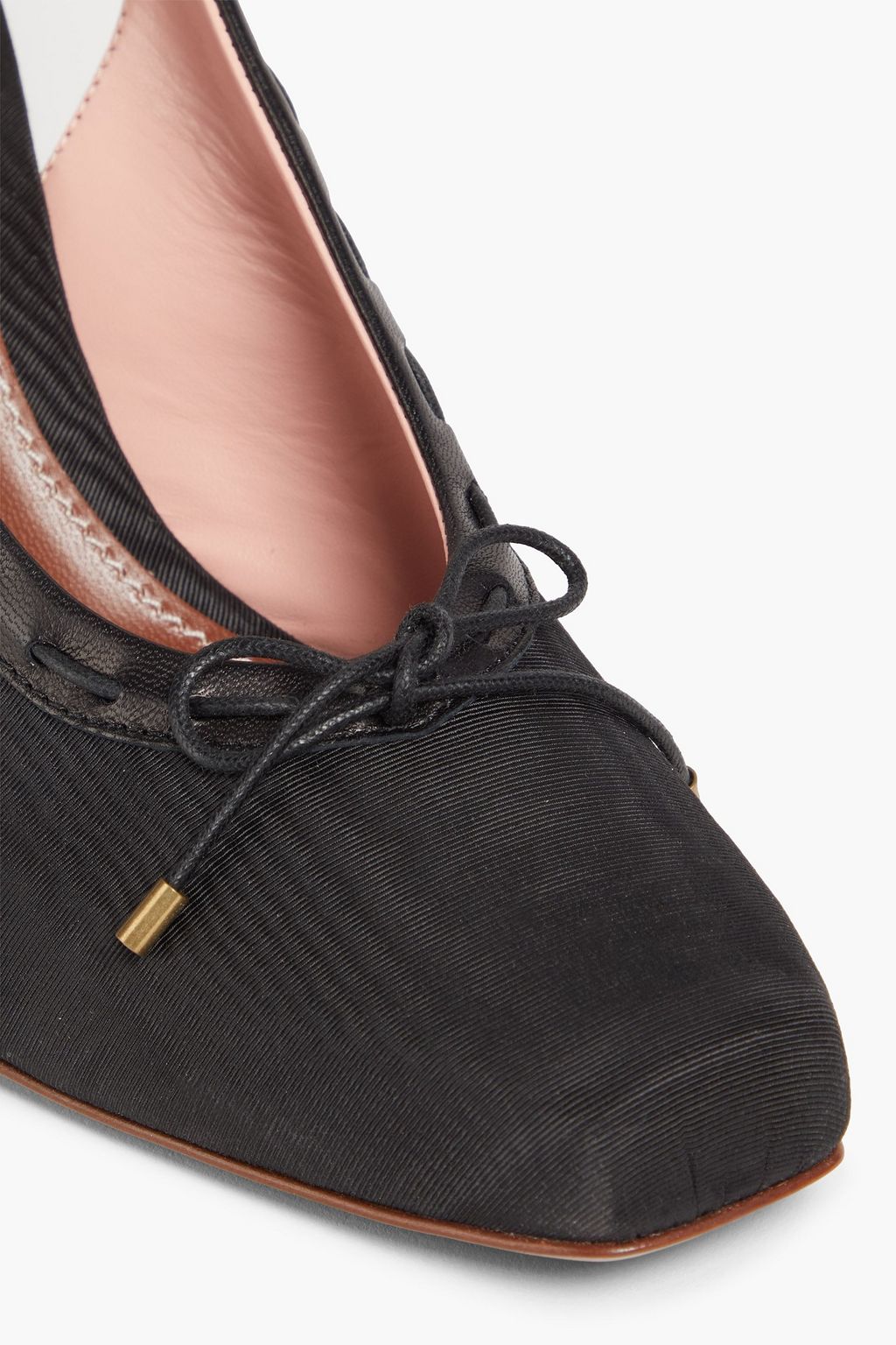 ZIMMERMANN Chisel Toe Ballerina 85 Pumps aus Moiré