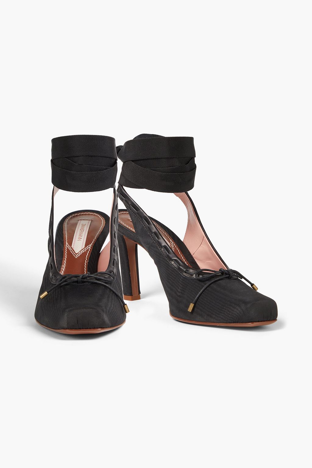 ZIMMERMANN Chisel Toe Ballerina 85 Pumps aus Moiré