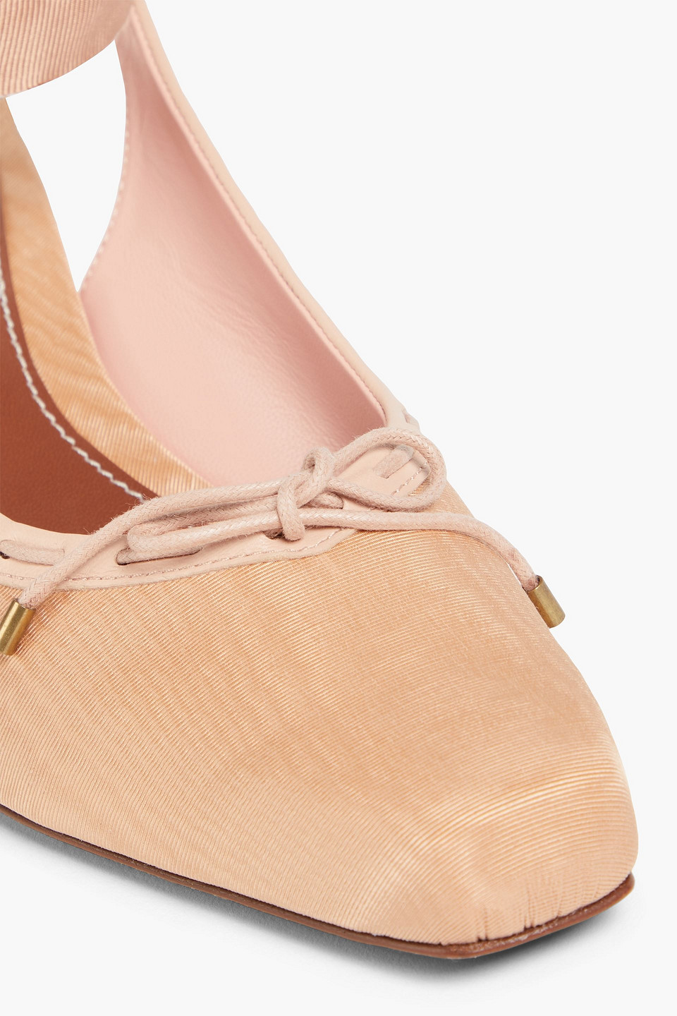 Shop Zimmermann Chisel Toe Ballerina 45 Moire Pumps In Blush