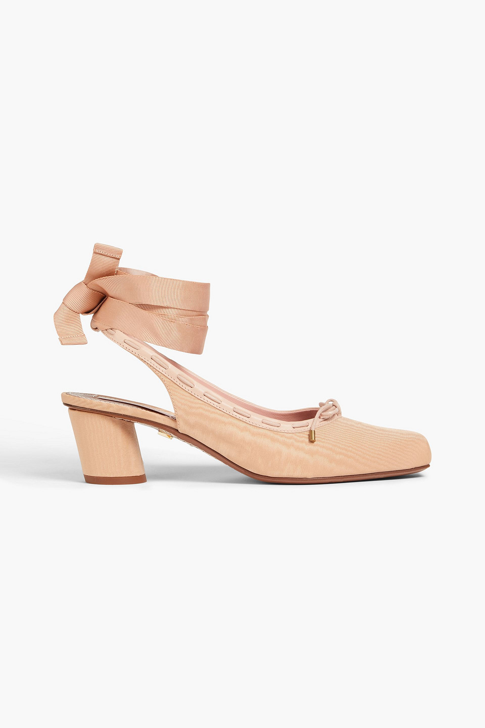 Shop Zimmermann Chisel Toe Ballerina 45 Moire Pumps In Blush