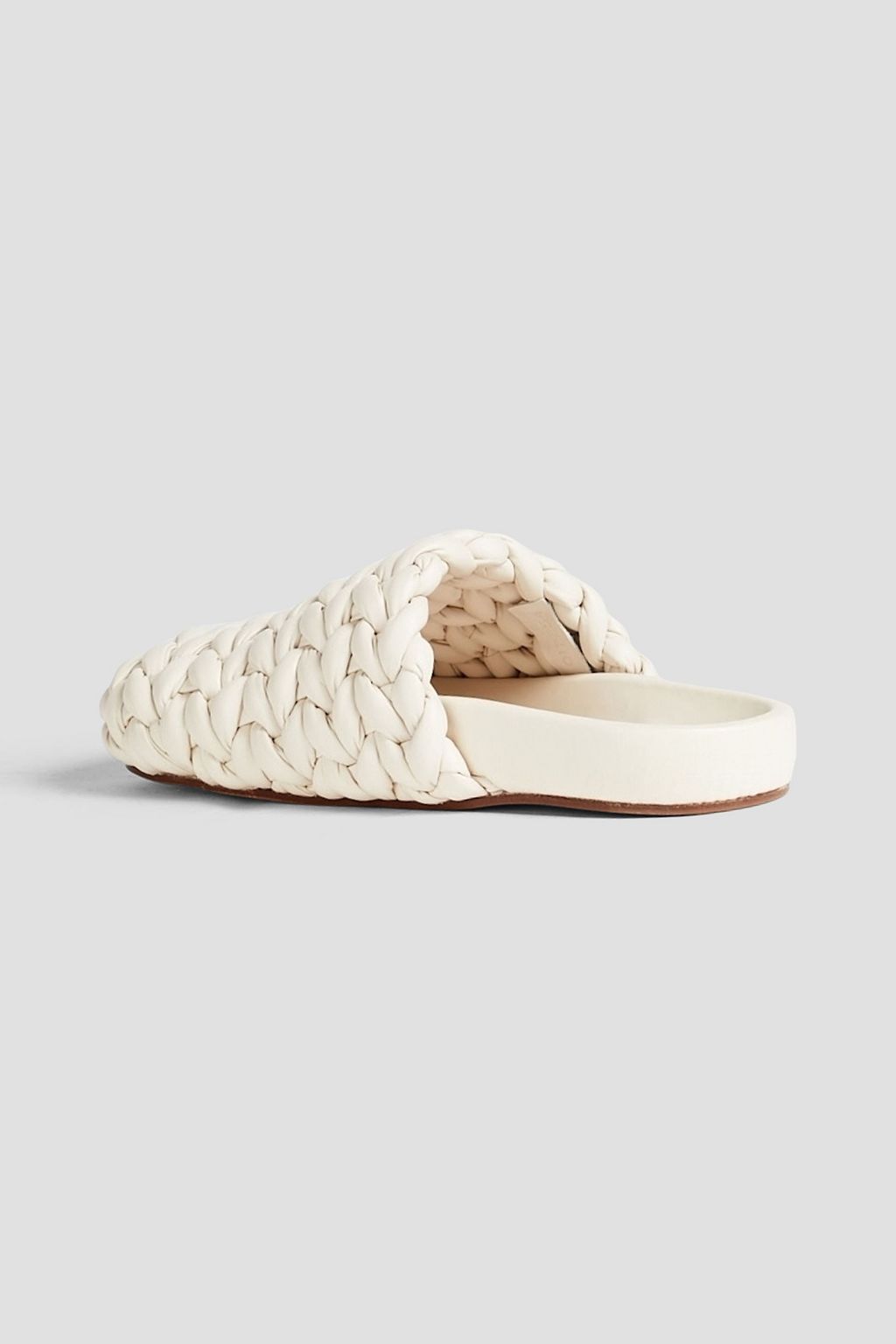 CHLOÉ Woven leather slippers