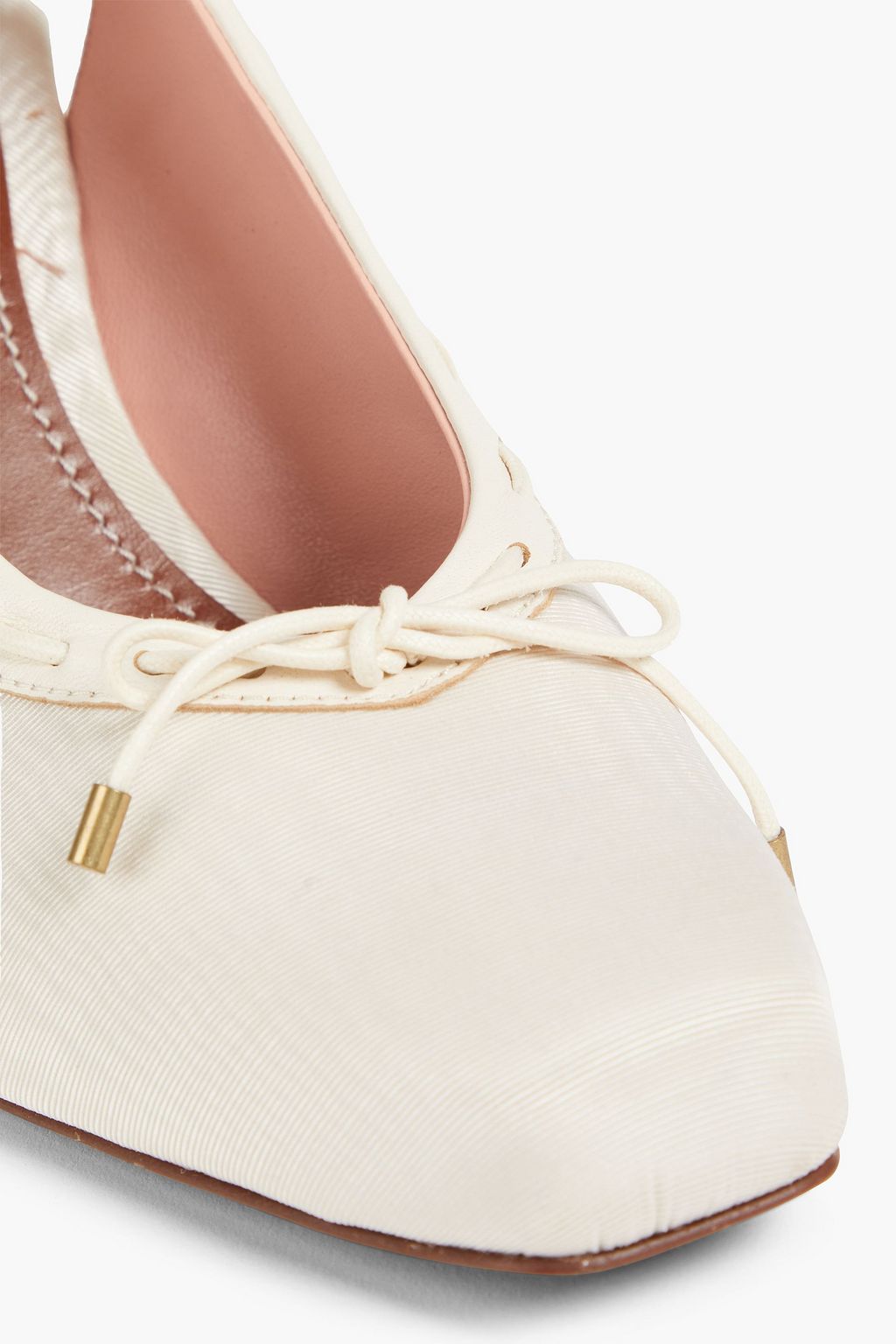 ZIMMERMANN Chisel Toe Ballerina 85 Pumps aus Moiré