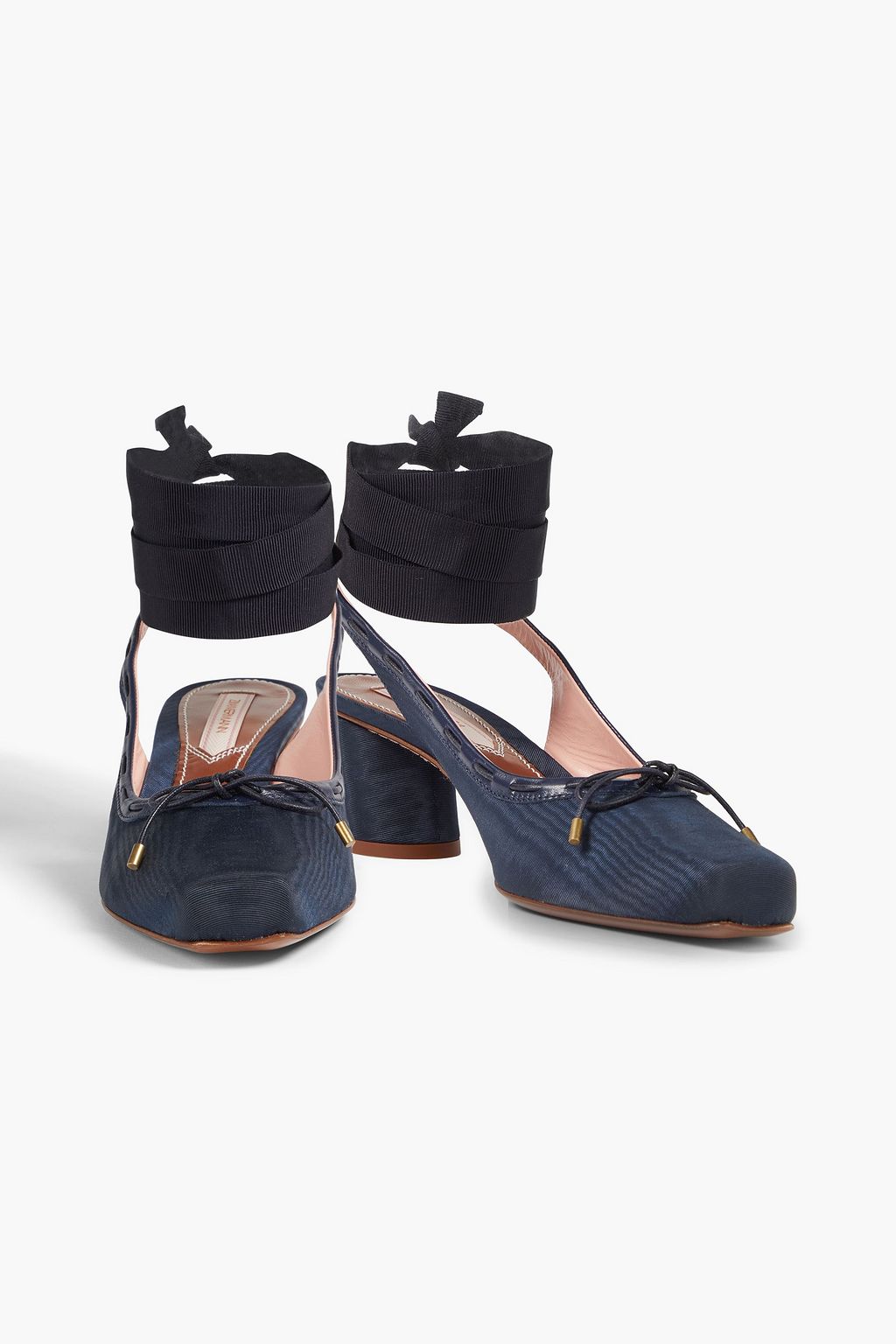 ZIMMERMANN Chisel Toe Ballerina 45 Pumps aus Moiré