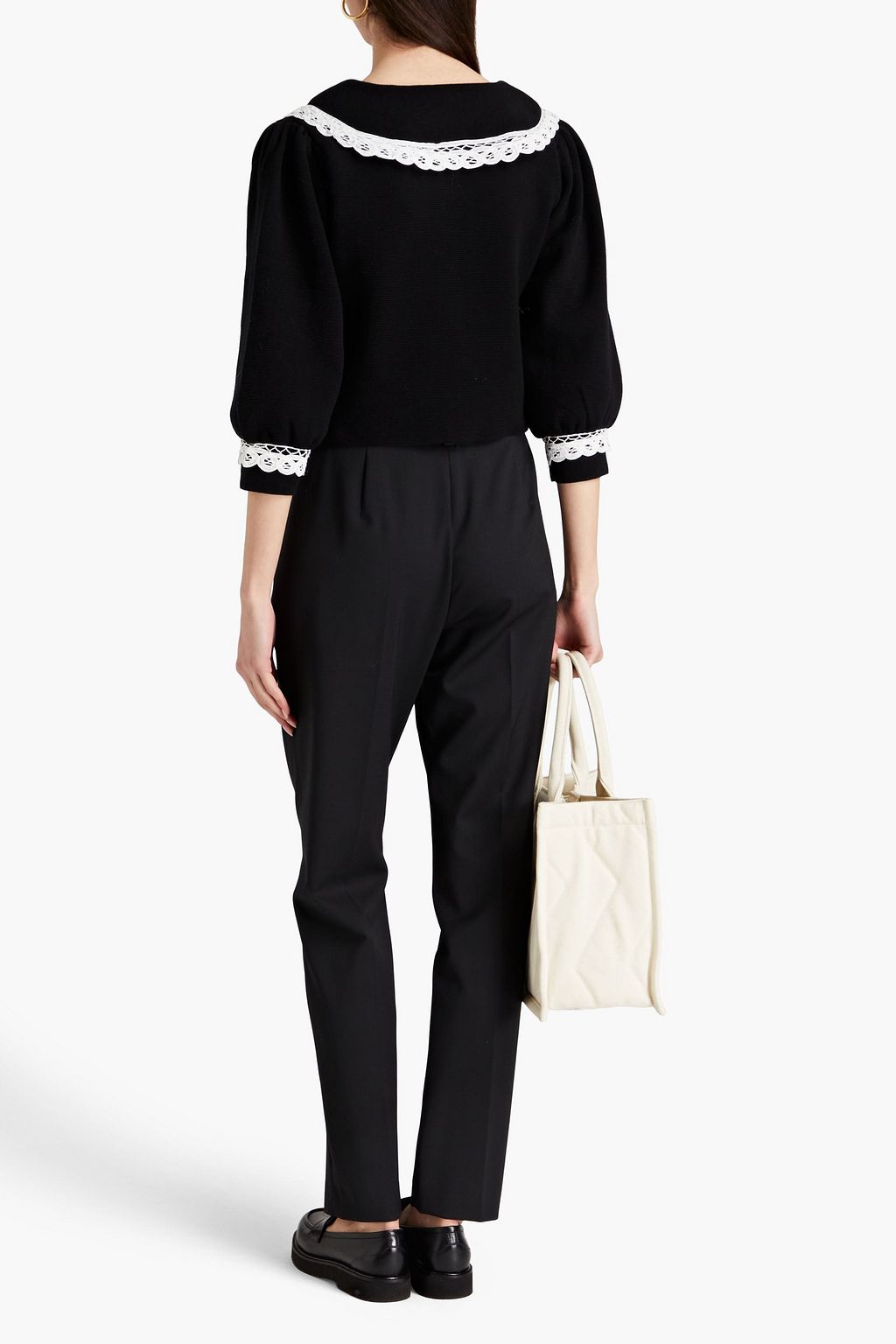 MAJE Twill tapered pants