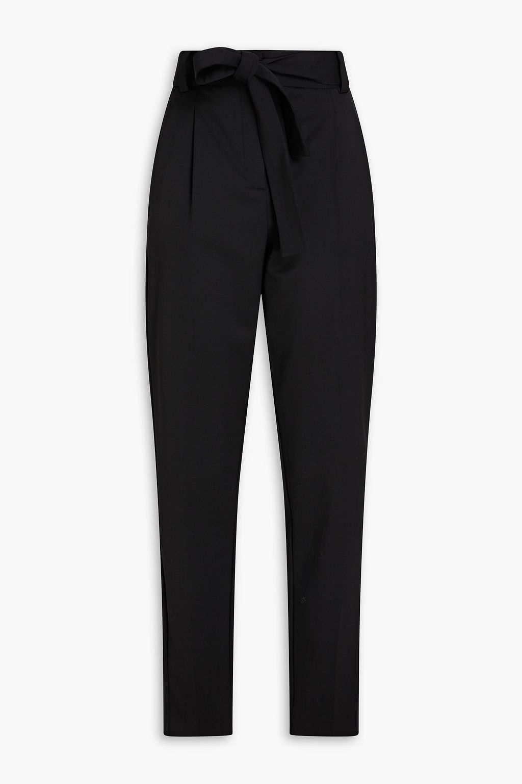 Tie waist tapered best sale pants