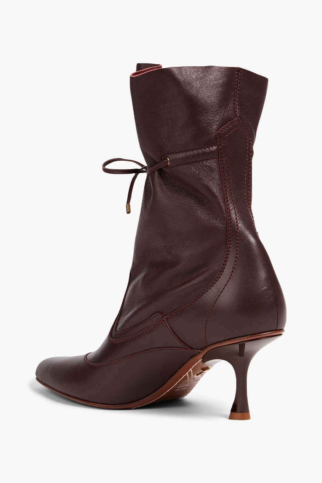 ZIMMERMANN Tie-detailed leather ankle boots