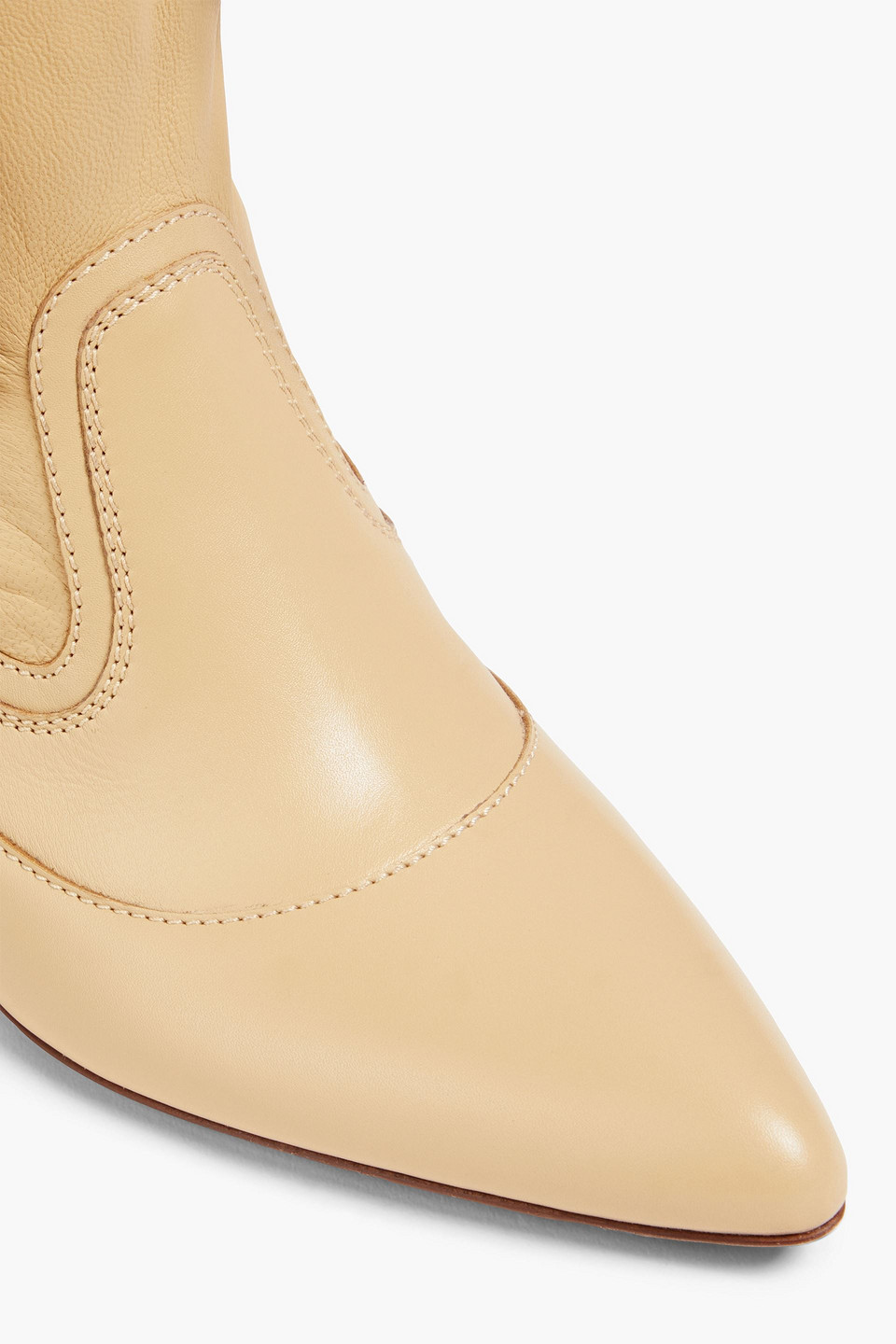 ZIMMERMANN TIE-DETAILED LEATHER ANKLE BOOTS 3074457345635424691