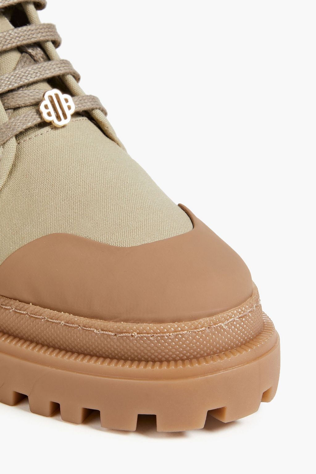 MAJE Canvas combat boots