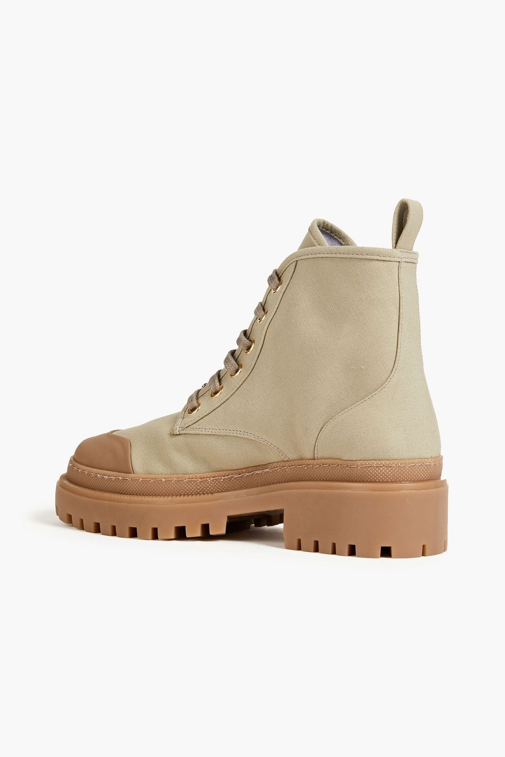 MAJE Canvas combat boots