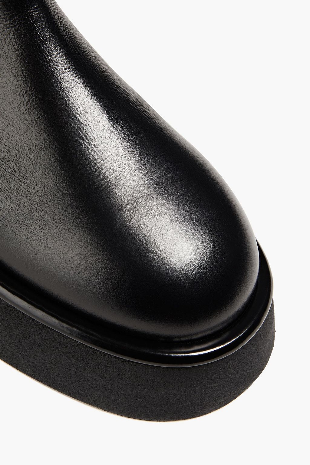 WANDLER Rosa leather platform knee boots