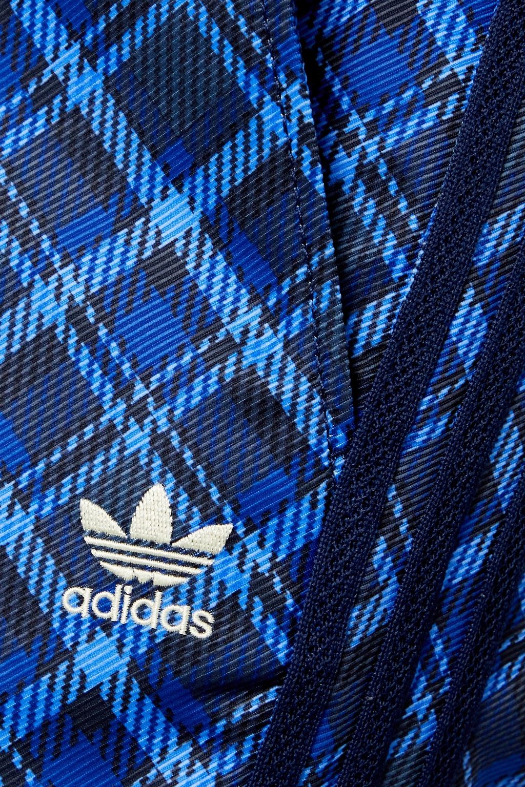 ADIDAS ORIGINALS BY WALES BONNER + Wales Bonner striped checked twill