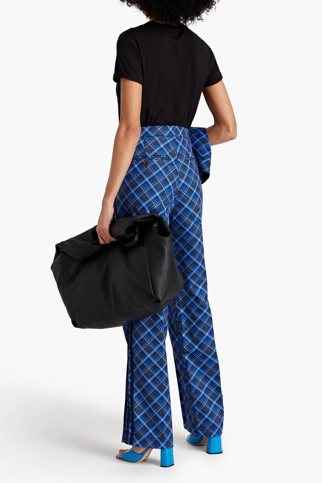 ADIDAS ORIGINALS BY WALES BONNER + Wales Bonner striped checked twill