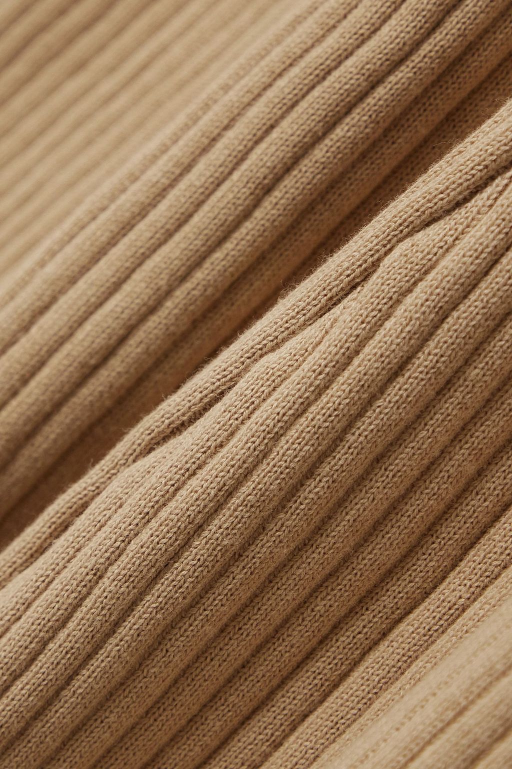 Sand Scarlet ribbed cottonjersey midi dress ANNA QUAN THE