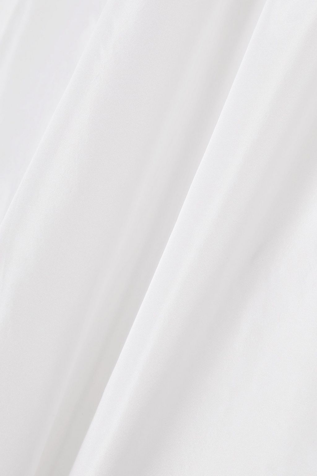 ADAM LIPPES Sade off-the-shoulder shirred silk-taffeta top