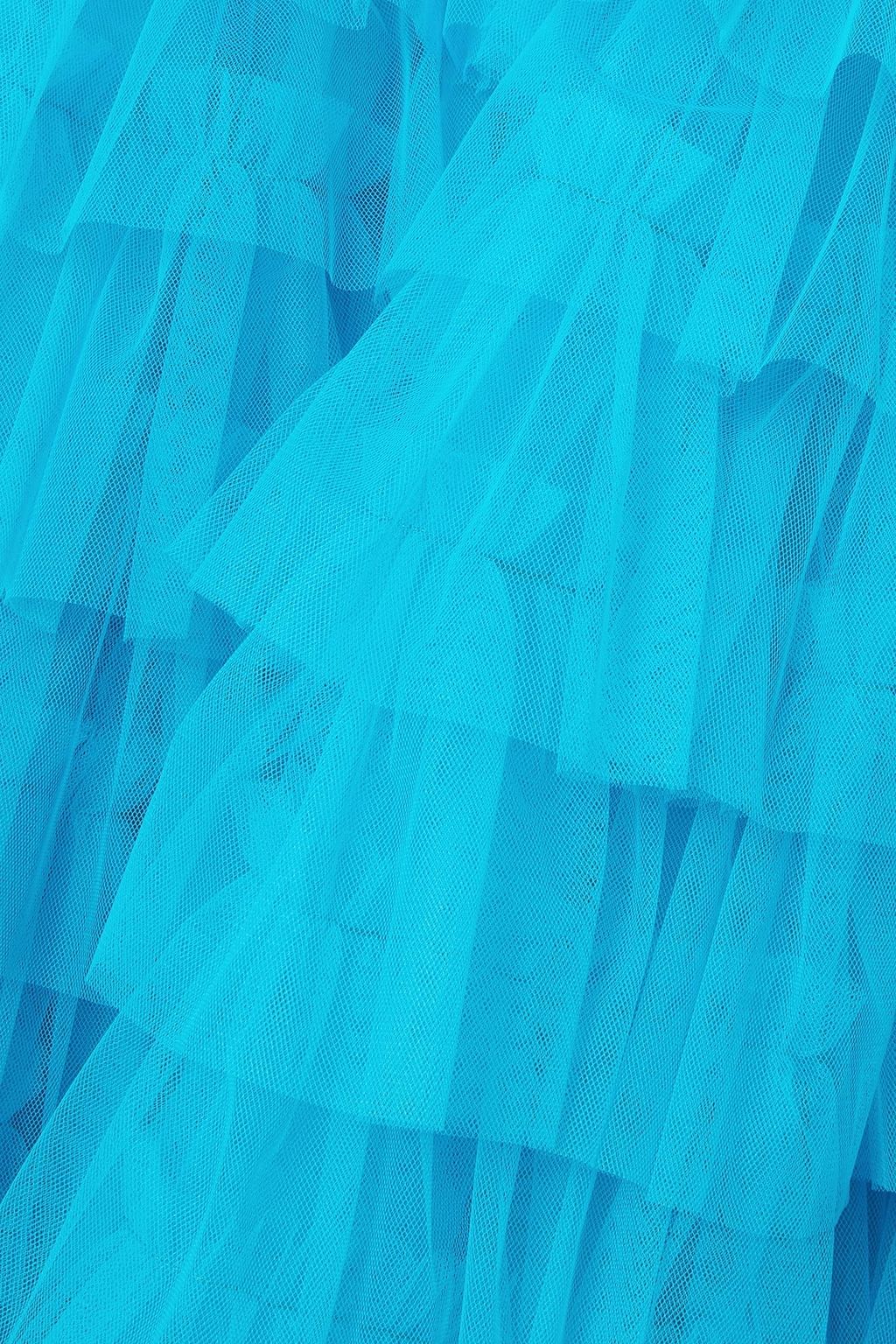 MOLLY GODDARD Anton strapless ruffled tulle midi dress
