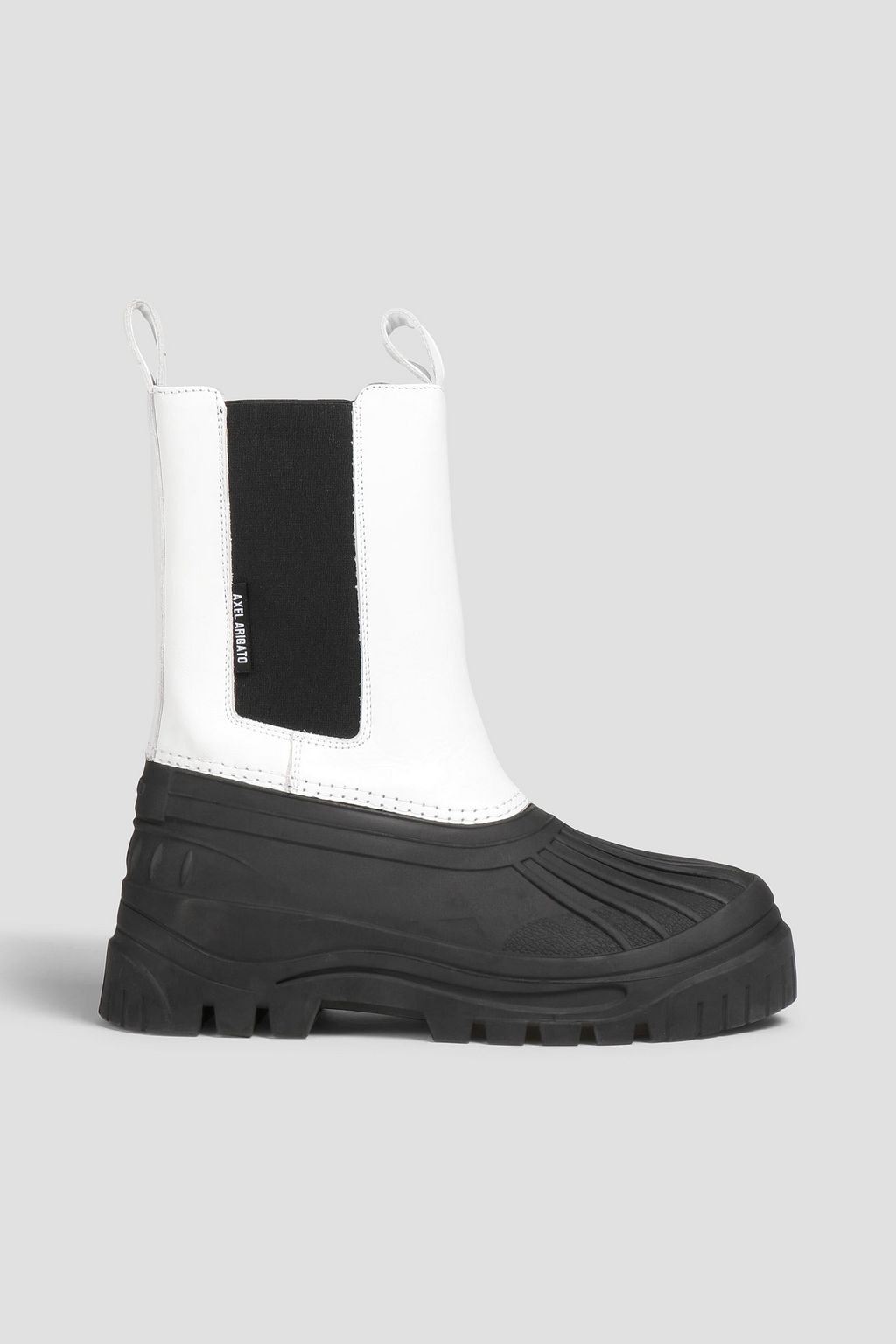 Leather and rubber boots clearance