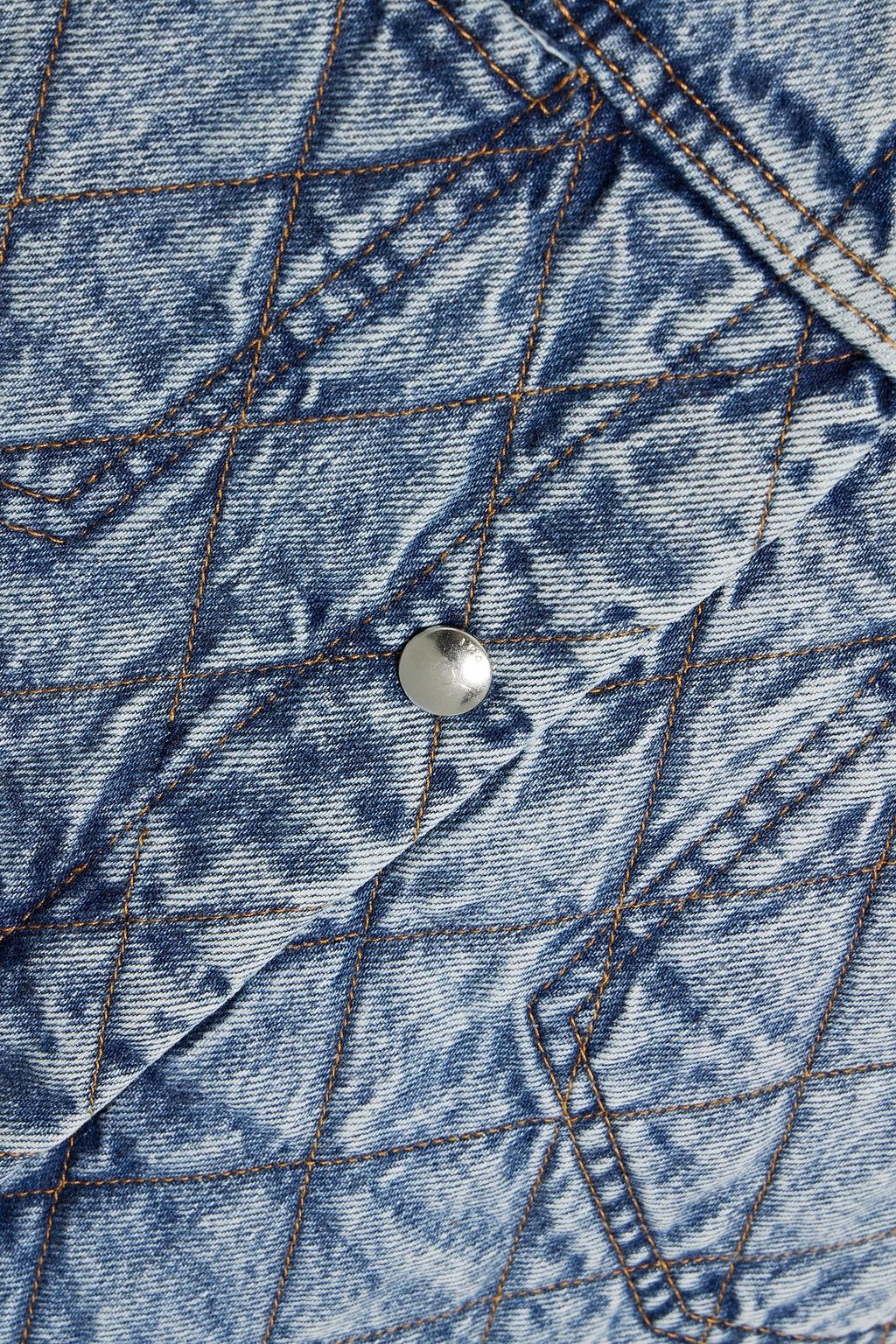 IRO Elemy acid-wash quilted denim jacket