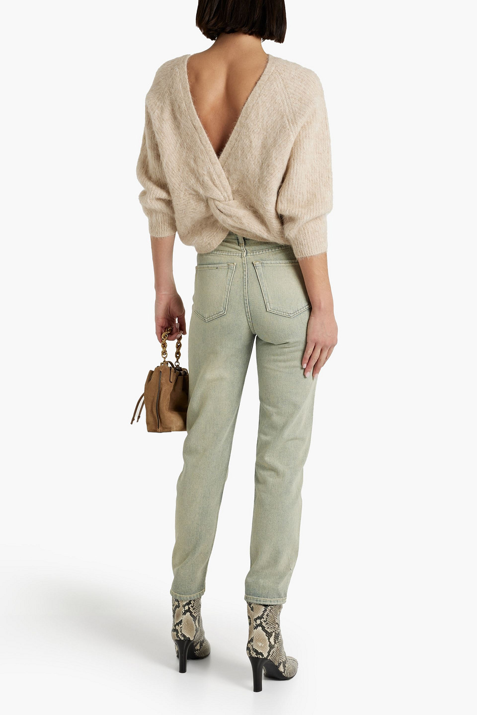 Iro Dainez Inox Straight Jean In Light Denim