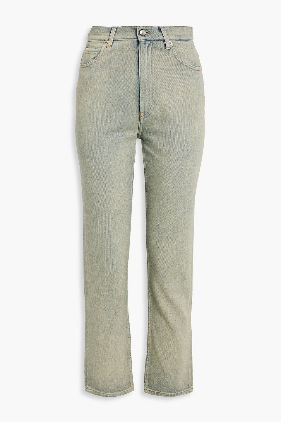 Dainez high-rise straight-leg jeans