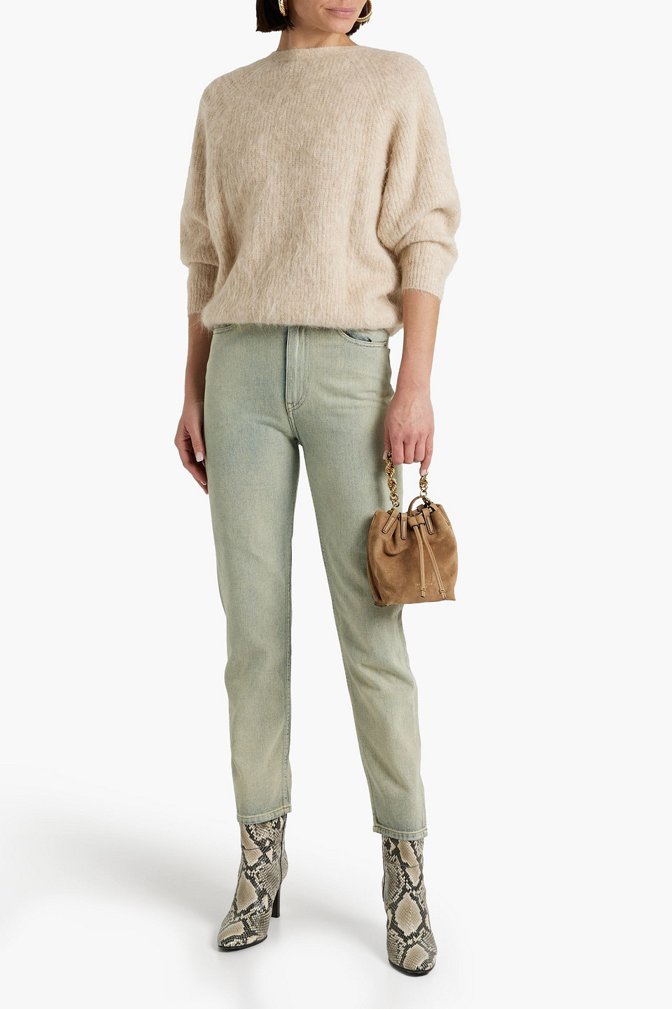 Iro Dainez Inox Straight Jean In Light Denim