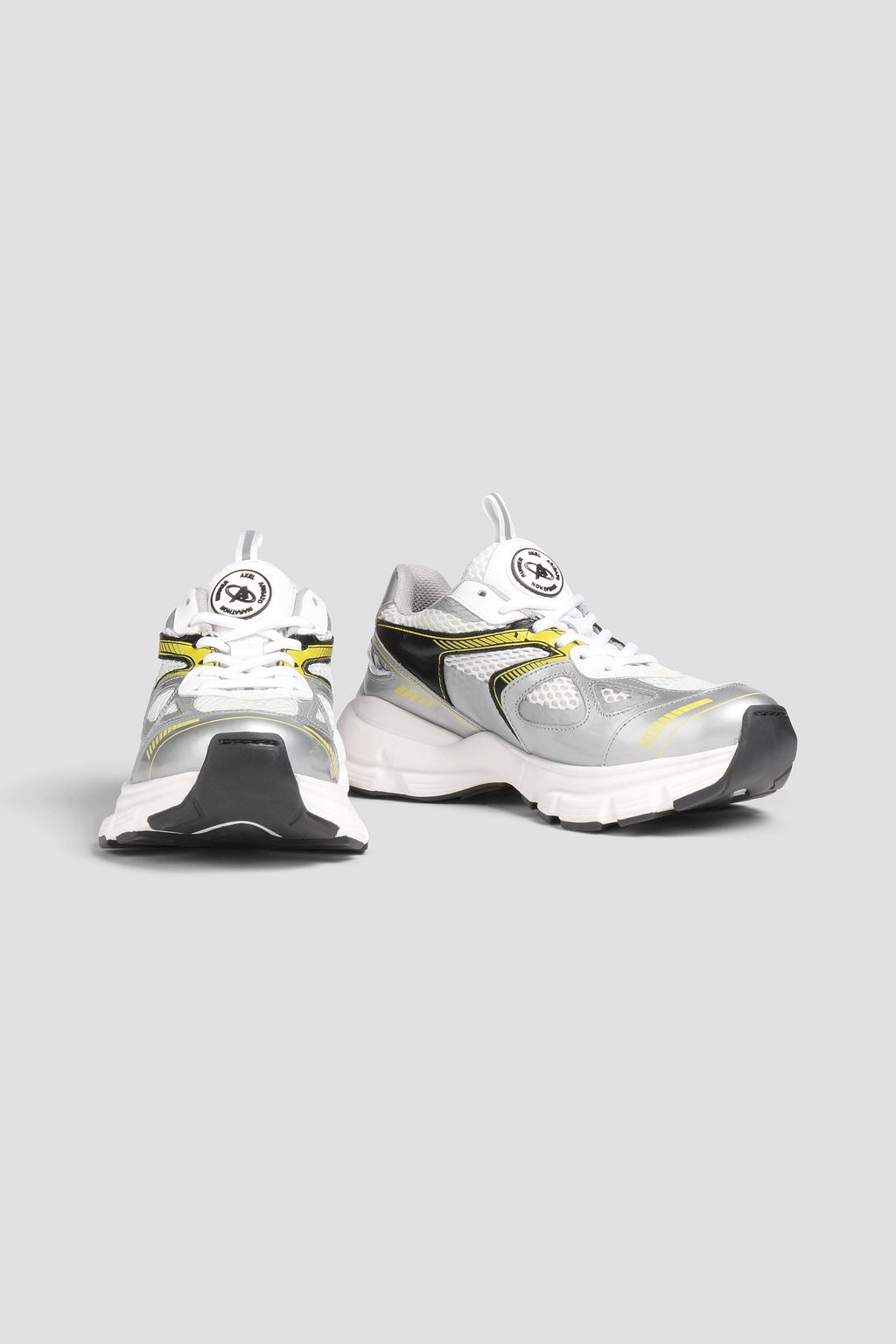AXEL ARIGATO Marathon patent-leather and mesh sneakers