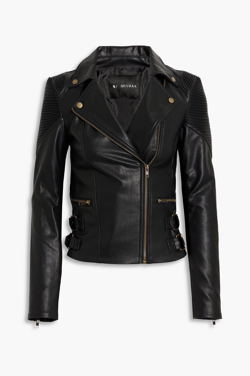 V BY MUUBAA Faux leather biker jacket THE OUTNET